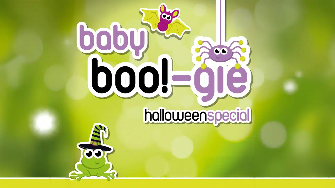 Halloween image with a frong in a witch hat